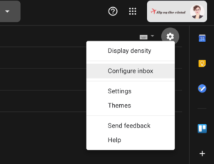 gmail inbox settings